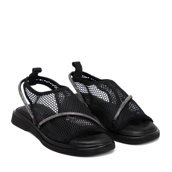 Siyah Vegan Kadın Sandalet - K25Y1SN67956-Q0V - 2