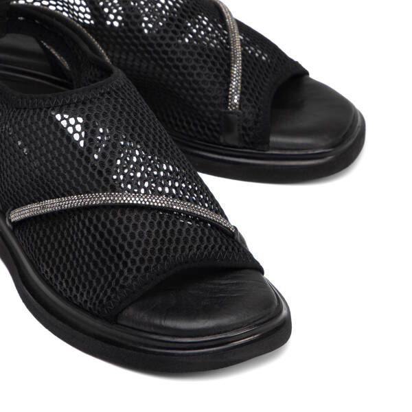 Siyah Vegan Kadın Sandalet - K25Y1SN67956-Q0V - 3