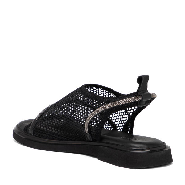 Siyah Vegan Kadın Sandalet - K25Y1SN67956-Q0V - 4