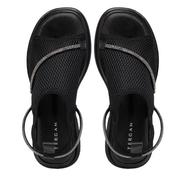 Siyah Vegan Kadın Sandalet - K25Y1SN67956-Q0V - 5