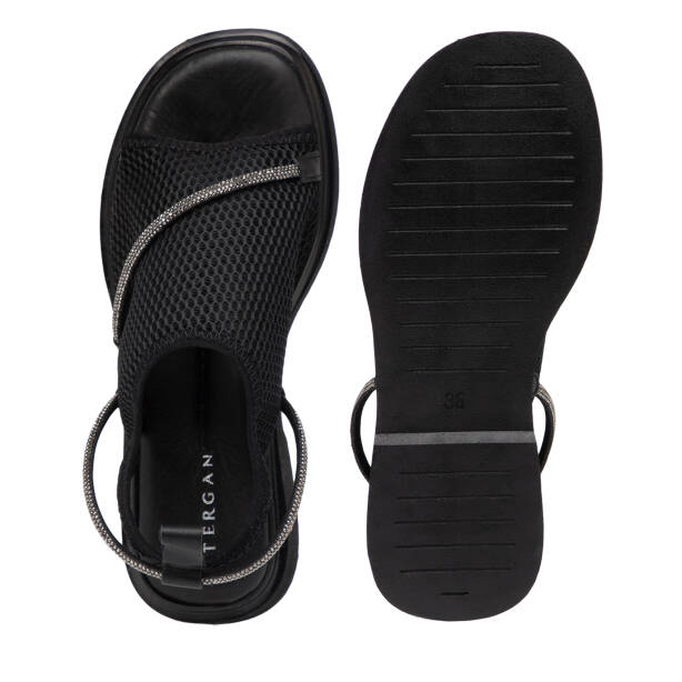 Siyah Vegan Kadın Sandalet - K25Y1SN67956-Q0V - 6