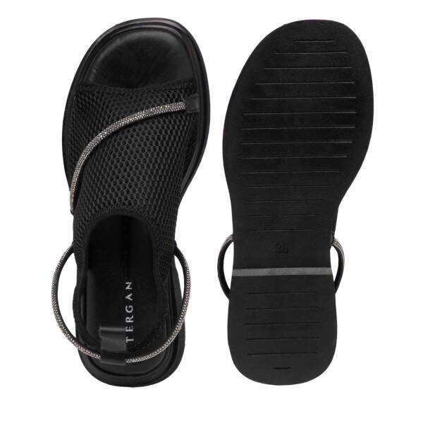 Siyah Vegan Kadın Sandalet - K25Y1SN67956-Q0V - 6