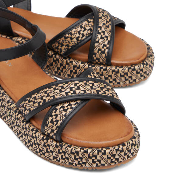Siyah Vegan Kadın Sandalet - K26Y1SN68721-O3C - 3