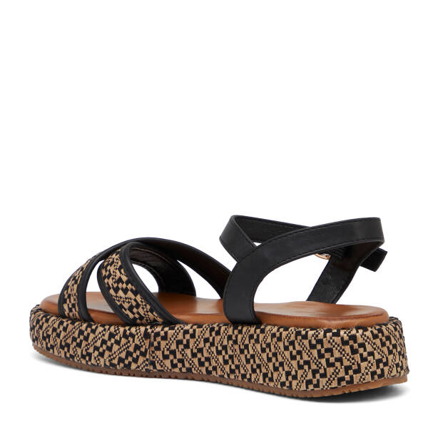 Siyah Vegan Kadın Sandalet - K26Y1SN68721-O3C - 4