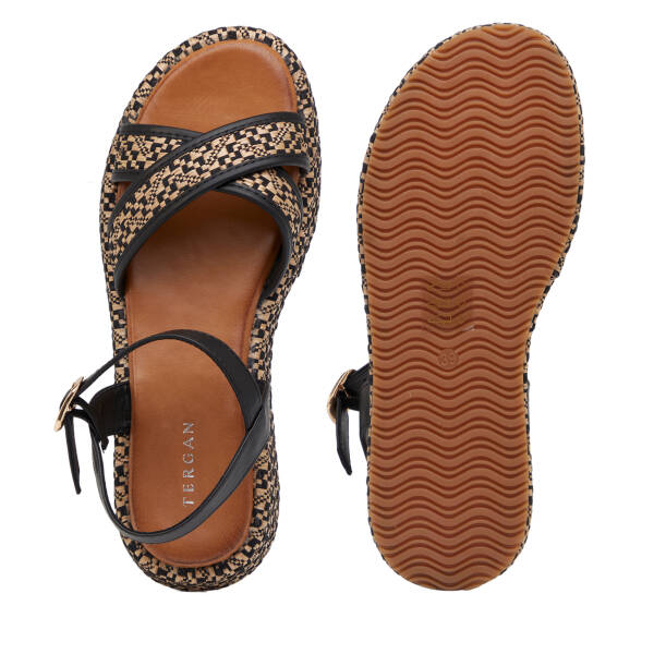 Siyah Vegan Kadın Sandalet - K26Y1SN68721-O3C - 6