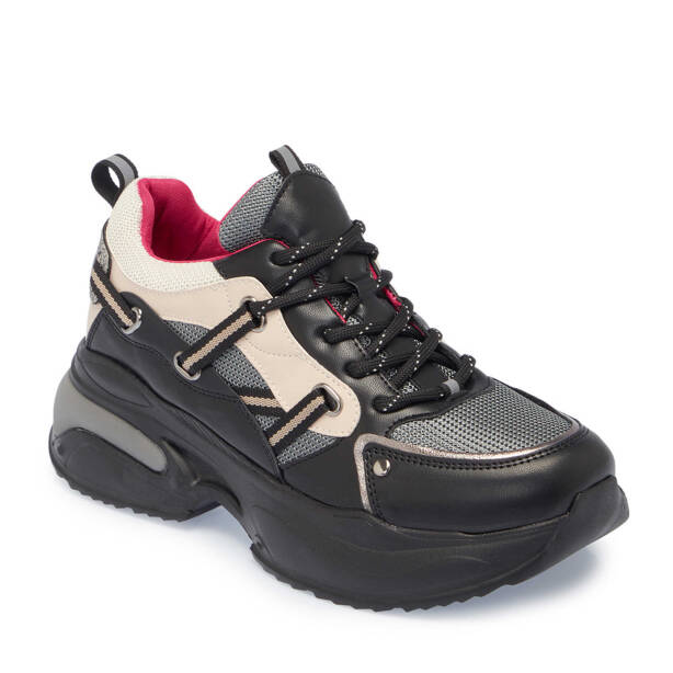 Siyah Vegan Kadın Sneaker - K25I1AY67827-O3C 