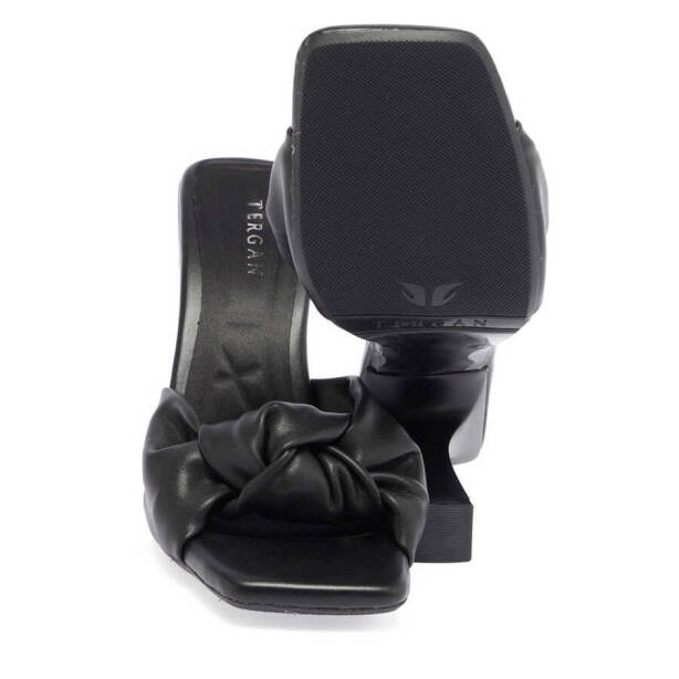 Siyah Vegan Kadın Terlik - K24Y1TR67424-O3C - Tergan