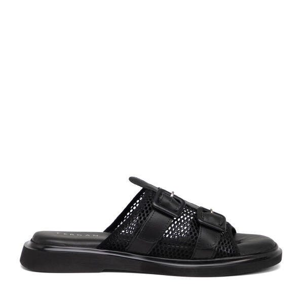 Siyah Vegan Kadın Terlik - K25Y1TR67957-Q0V - 1