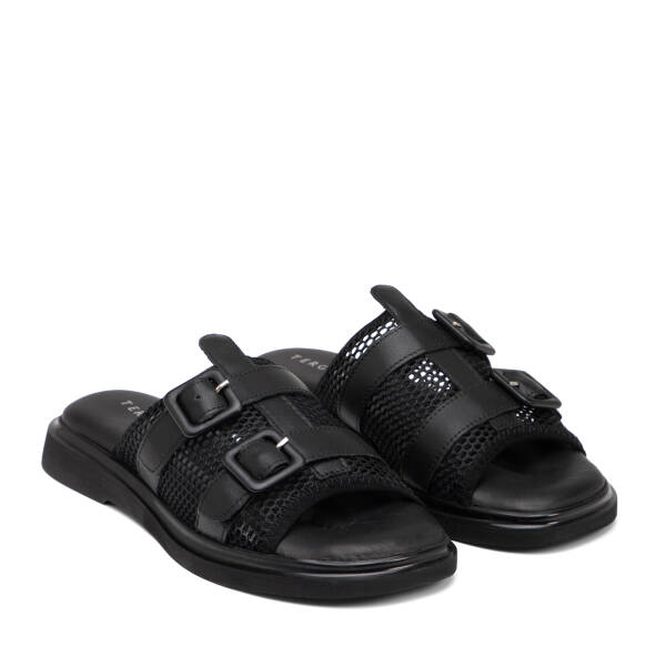 Siyah Vegan Kadın Terlik - K25Y1TR67957-Q0V - 2