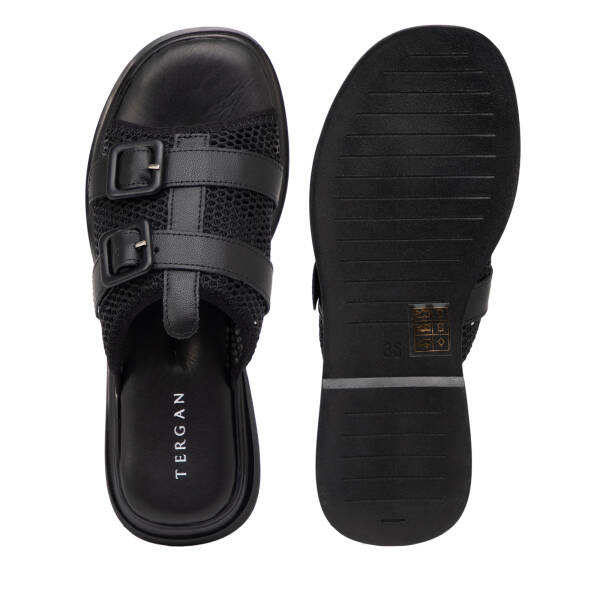 Siyah Vegan Kadın Terlik - K25Y1TR67957-Q0V - 6