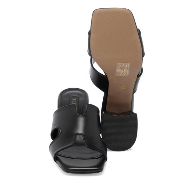 Siyah Vegan Kadın Terlik - K25Y1TR68006-O3C - 4