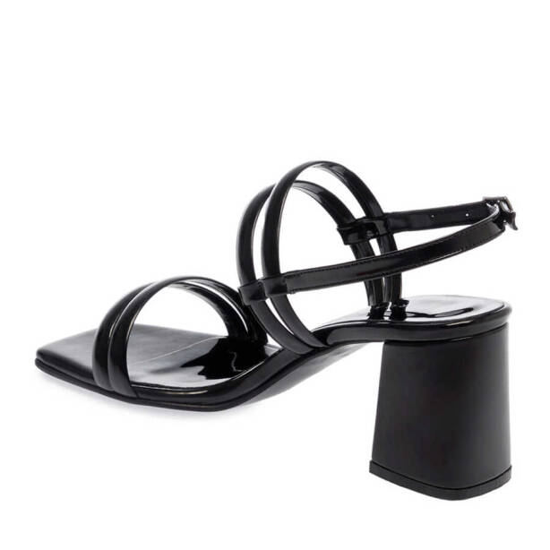 Siyah Vegan Kadın Topuklu Ayakkabı - K24Y1AY67083-Q4V - 2