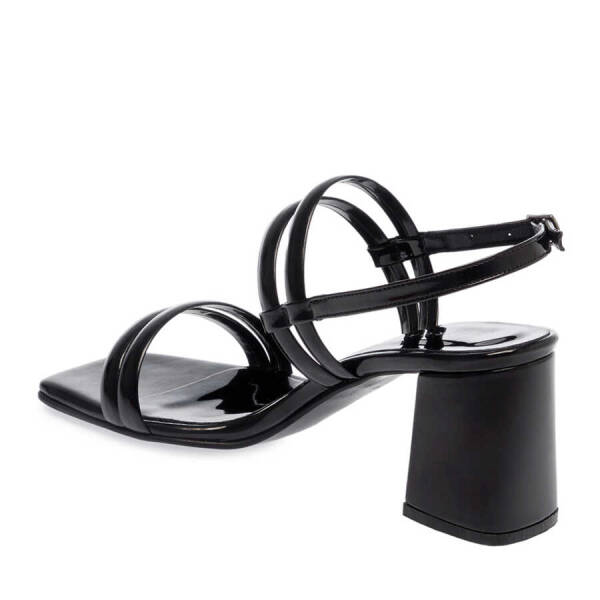 Siyah Vegan Kadın Topuklu Ayakkabı - K24Y1AY67083-Q4V - 2