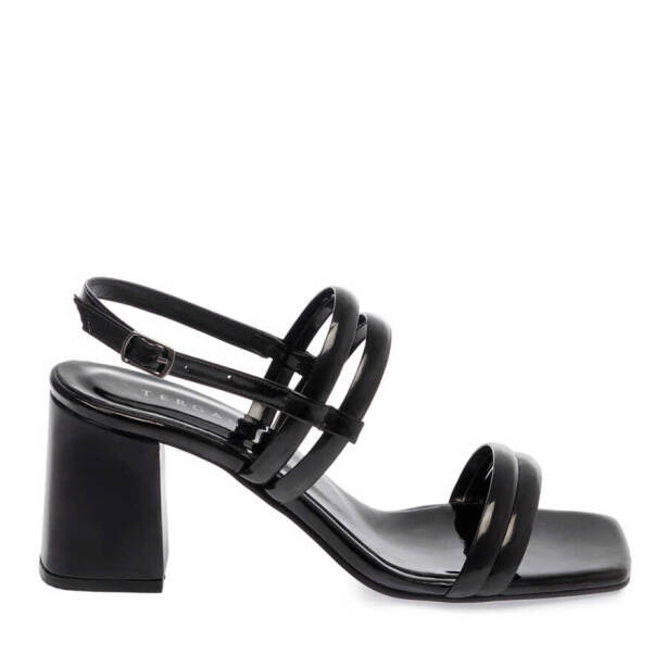 Siyah Vegan Kadın Topuklu Ayakkabı - K24Y1AY67083-Q4V - 3