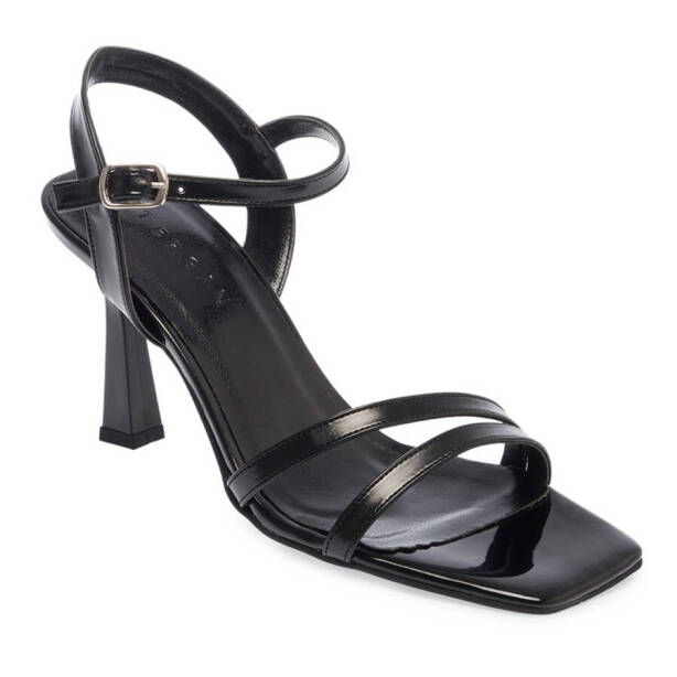 Siyah Vegan Kadın Topuklu Ayakkabı - K24Y1AY67320-O3C - 2