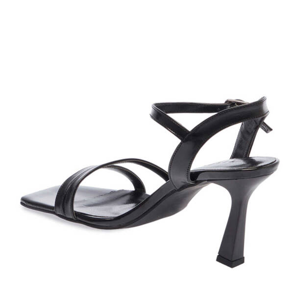 Siyah Vegan Kadın Topuklu Ayakkabı - K24Y1AY67320-O3C - 3