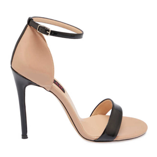 Siyah Vegan Kadın Topuklu Ayakkabı - K24Y1AY67398-D62 - 3