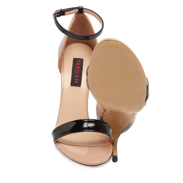 Siyah Vegan Kadın Topuklu Ayakkabı - K24Y1AY67398-D62 - 4