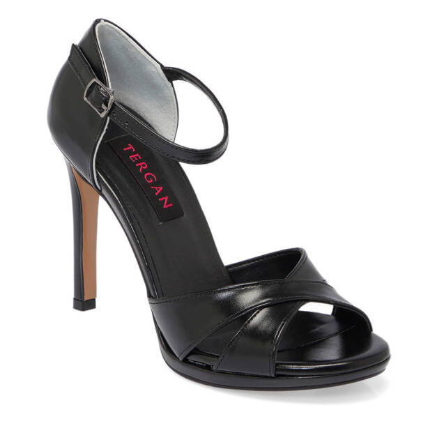 Siyah Vegan Kadın Topuklu Ayakkabı - K25Y1AY67811-D62 - 2