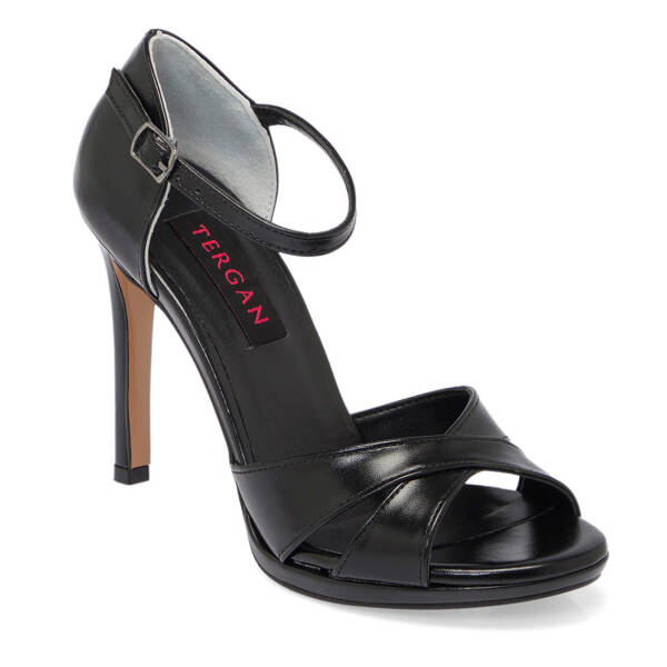 Siyah Vegan Kadın Topuklu Ayakkabı - K25Y1AY67811-D62 - 2