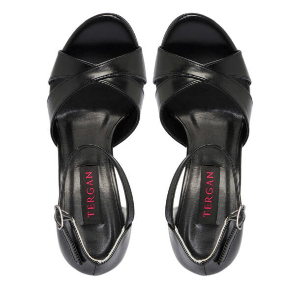 Siyah Vegan Kadın Topuklu Ayakkabı - K25Y1AY67811-D62 - 5