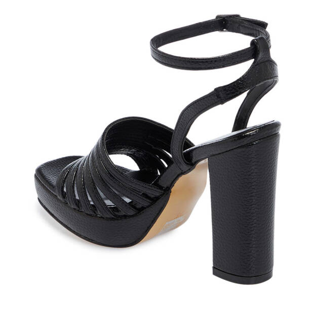 Siyah Vegan Kadın Topuklu Ayakkabı - K25Y1AY67829-O3C - 3