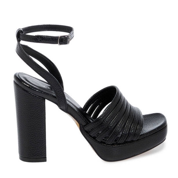 Siyah Vegan Kadın Topuklu Ayakkabı - K25Y1AY67829-O3C 