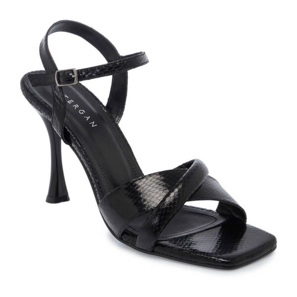Siyah Vegan Kadın Topuklu Ayakkabı - K25Y1AY67830-O3C - 2