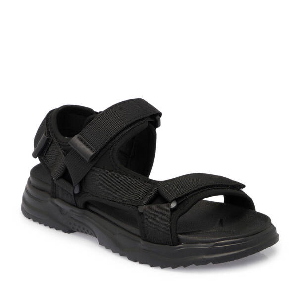Siyah Vegan - Tekstil Erkek Sandalet - E25Y1SN57400-I46 - 1