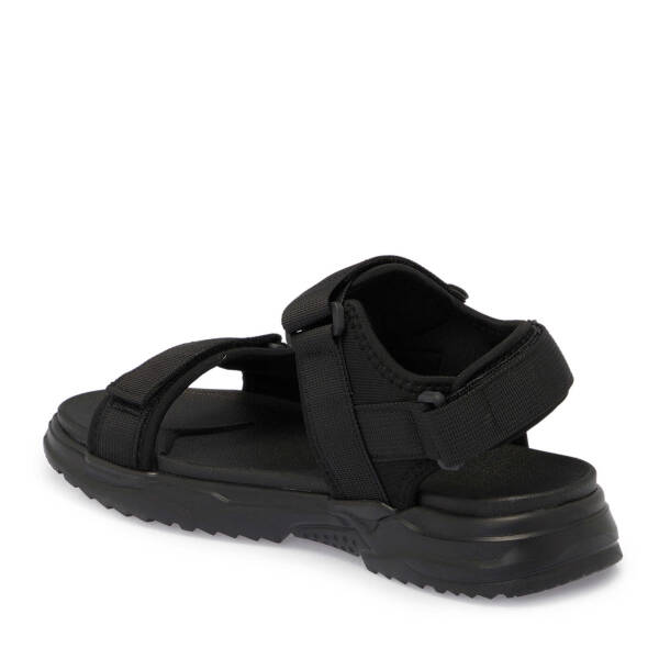 Siyah Vegan - Tekstil Erkek Sandalet - E25Y1SN57400-I46 - 2