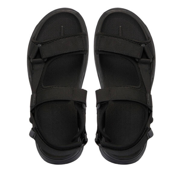 Siyah Vegan - Tekstil Erkek Sandalet - E25Y1SN57400-I46 - 5
