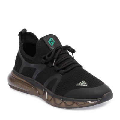 Siyah Vegan-Tekstil Erkek Sneaker - E24I1AY56871-I46 - 1