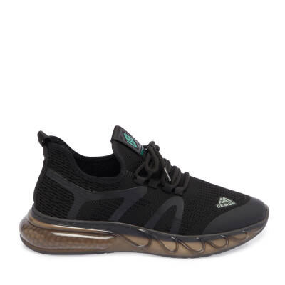 Siyah Vegan-Tekstil Erkek Sneaker - E24I1AY56871-I46 - 3