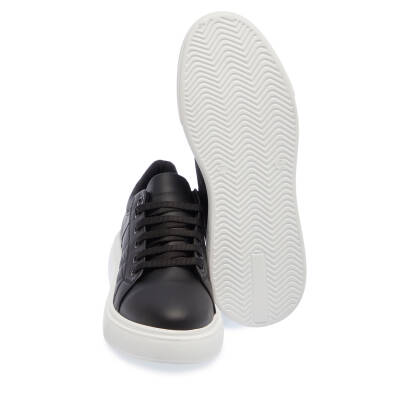  Siyah Vegan-Tekstil Kadın Sneaker - K23IAY210545-O3C - 4