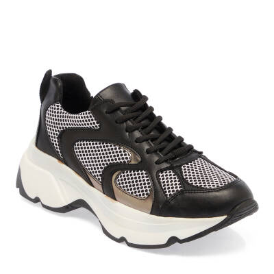  Siyah Vegan-Tekstil Kadın Sneaker - K24I1AY67364-O3C | Siyah 