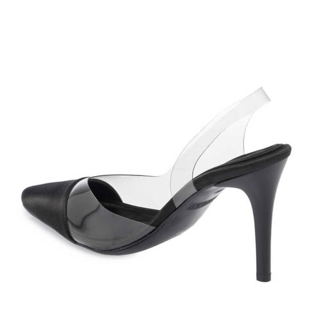 Siyah Vegan - Tekstil Kadın Stiletto - K24I1AY67327-A10 - 3