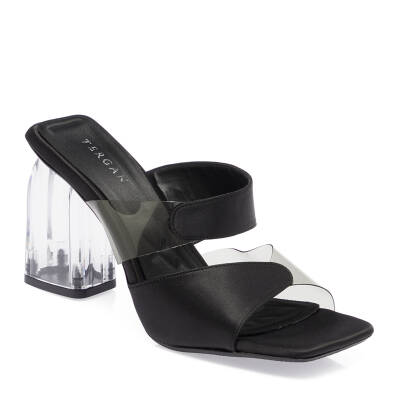 Siyah Vegan-Tekstil Kadın Terlik - K24Y1TR67427-A10 