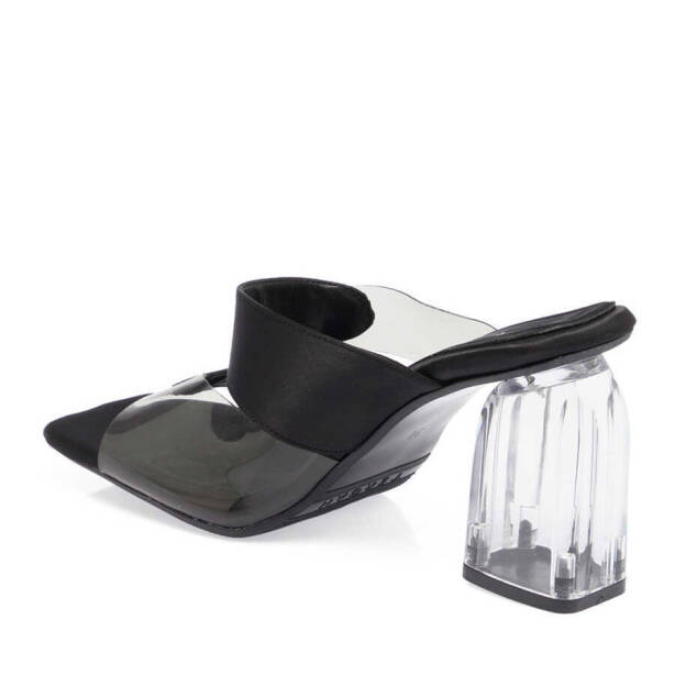 Siyah Vegan - Tekstil Kadın Terlik - K24Y1TR67427-A10 - 2