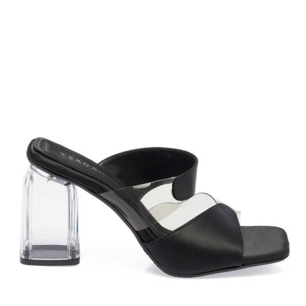 Siyah Vegan - Tekstil Kadın Terlik - K24Y1TR67427-A10 - 3