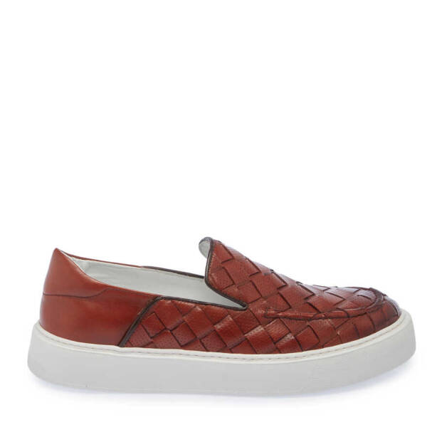 Taba Deri Erkek Casual Ayakkabı - E24I1AY56701-X12 - 4