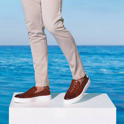 Taba Deri Erkek Casual Ayakkabı - E24I1AY56701-X12 