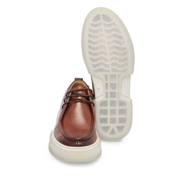 Taba Hakiki Deri Erkek Casual Ayakkabı - E24I1AY56717-A37 - 4