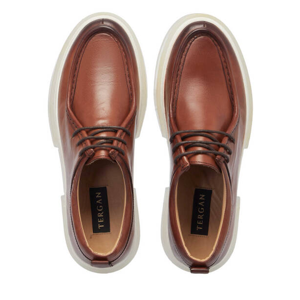 Taba Hakiki Deri Erkek Casual Ayakkabı - E24I1AY56717-A37 - 5