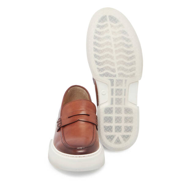 Taba Deri Erkek Casual Ayakkabı - E24I1AY56718-A37 - 4