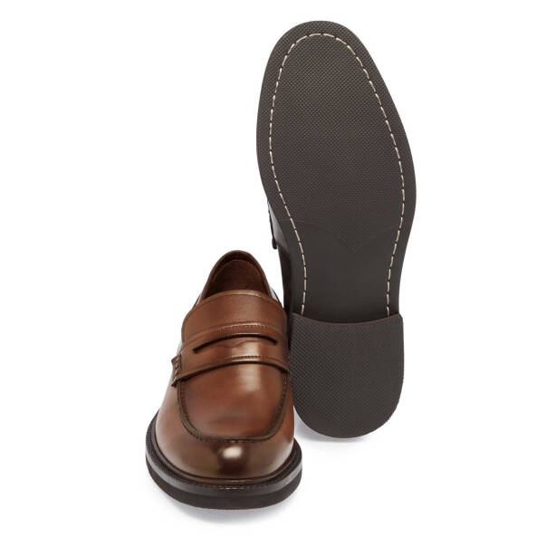 Taba Deri Erkek Casual Ayakkabı - E24S1AY56972-X12 - 4