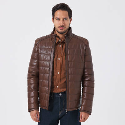 Taba Deri Erkek Deri Mont - E23KDM310514-R46 - 1