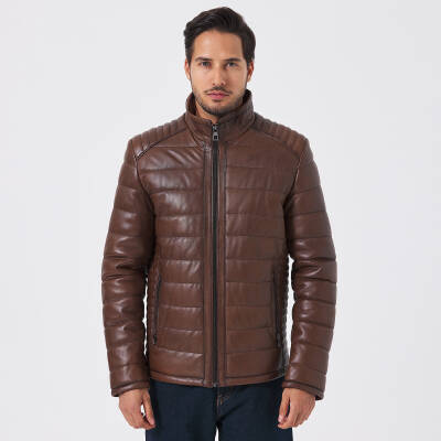Taba Deri Erkek Deri Mont - E23KDM310514-R46 - 4