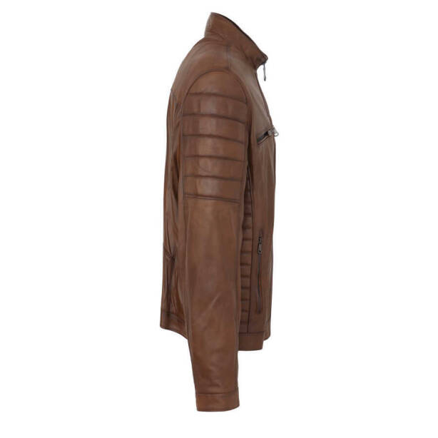 Taba Deri Erkek Deri Mont - E24BDM310558-R46 - 3