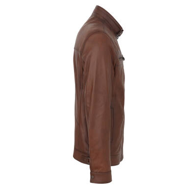 Taba Deri Erkek Deri Mont - E24IDM310559-R46 - 3
