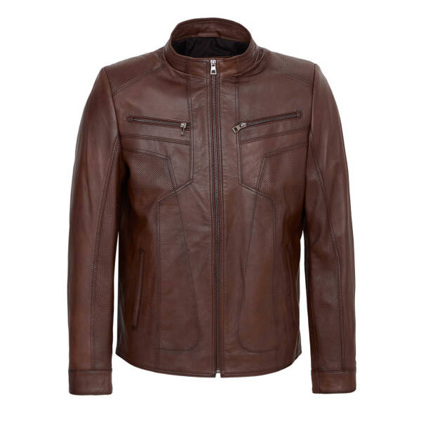 Taba Deri Erkek Deri Mont - E24KDM310574-R46 - 1